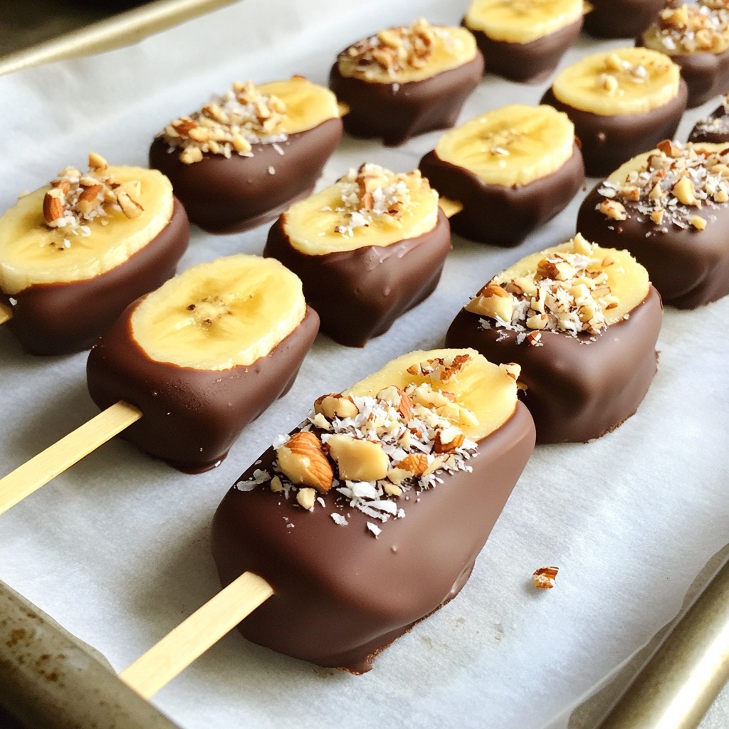 Chocolate Covered Banana Pops Easy and Tasty Treat