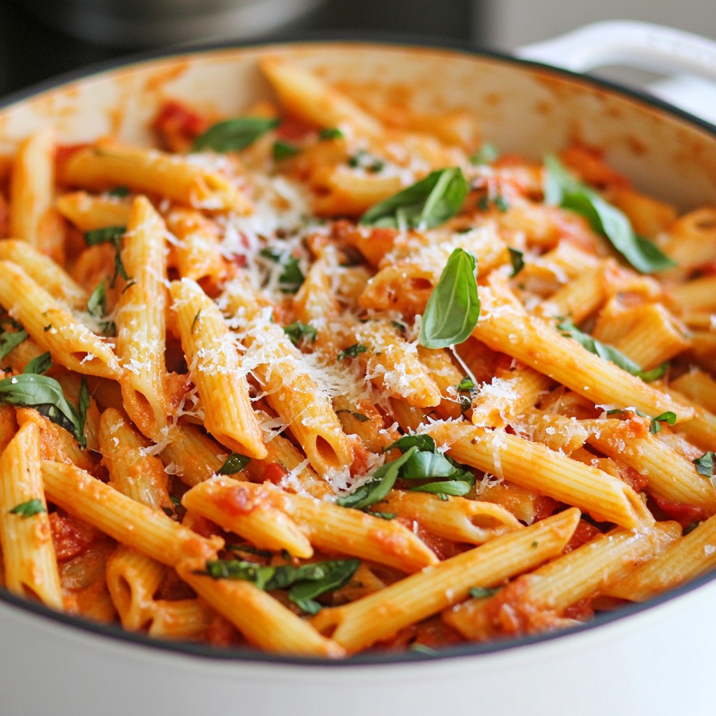 Creamy Tomato Basil One Pot Pasta Simple Delight