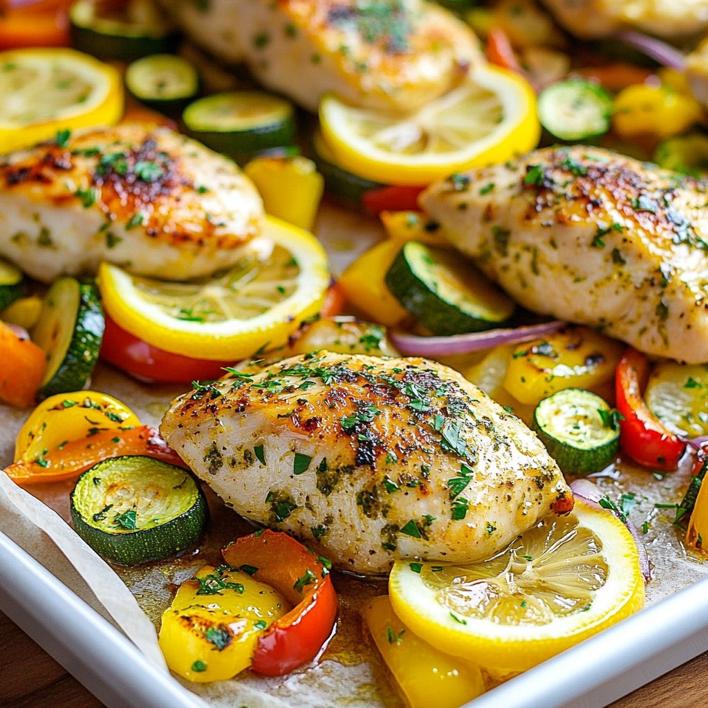 Lemon Herb Chicken Sheet Pan Dinner Simple Delight