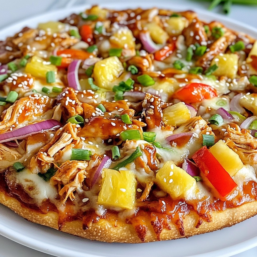 Teriyaki Chicken Pizza Flavorful and Easy Recipe