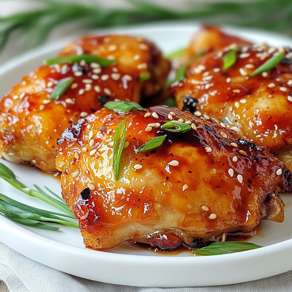 Sriracha Honey Chicken Thighs Quick and Tasty Recipe