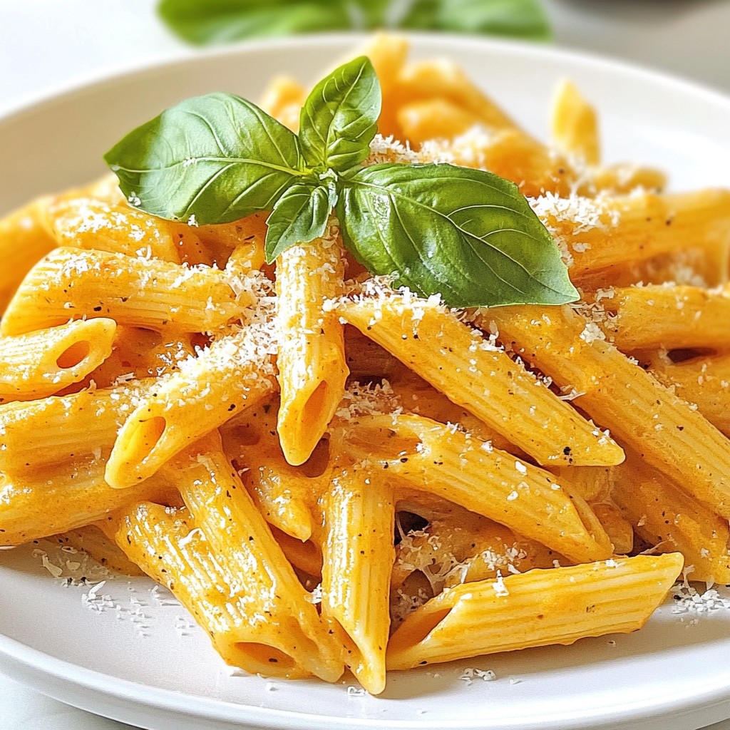 Roasted Red Pepper Pasta Creamy and Flavorful Dish