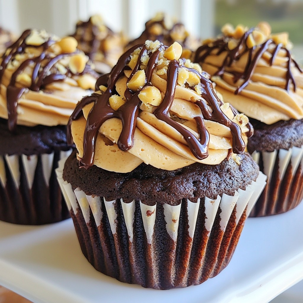 Chocolate Peanut Butter Cupcakes Irresistible Delight