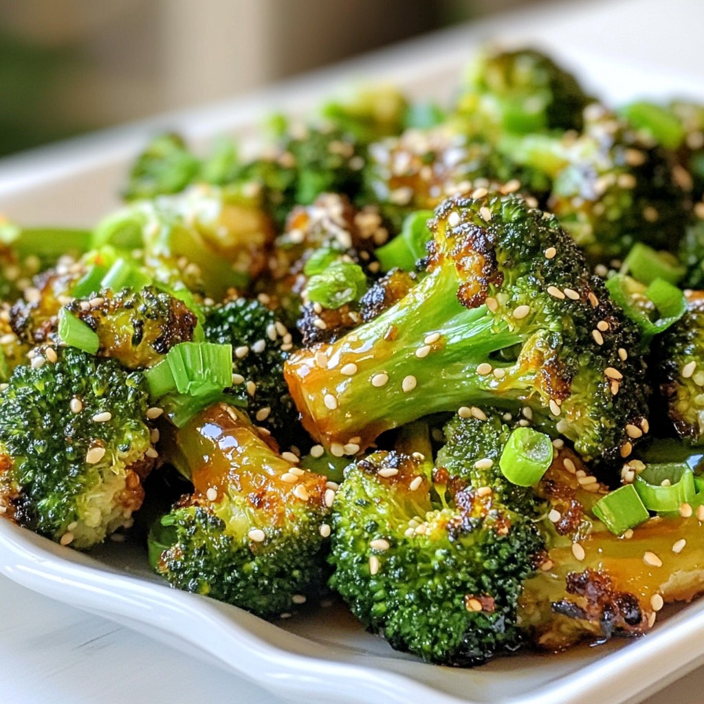 Honey Sesame Roasted Broccoli Flavorful Side Dish