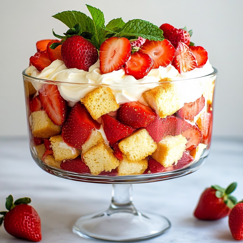 Strawberry Shortcake Trifle Delightful Summer Dessert