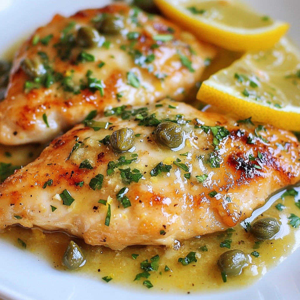 Lemon Garlic Chicken Piccata Vibrant and Flavorful Dish