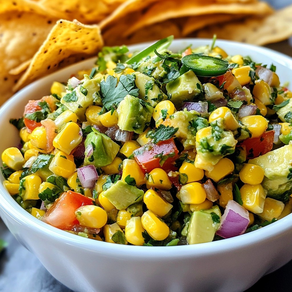 Avocado Corn Salsa Fresh and Flavorful Delight