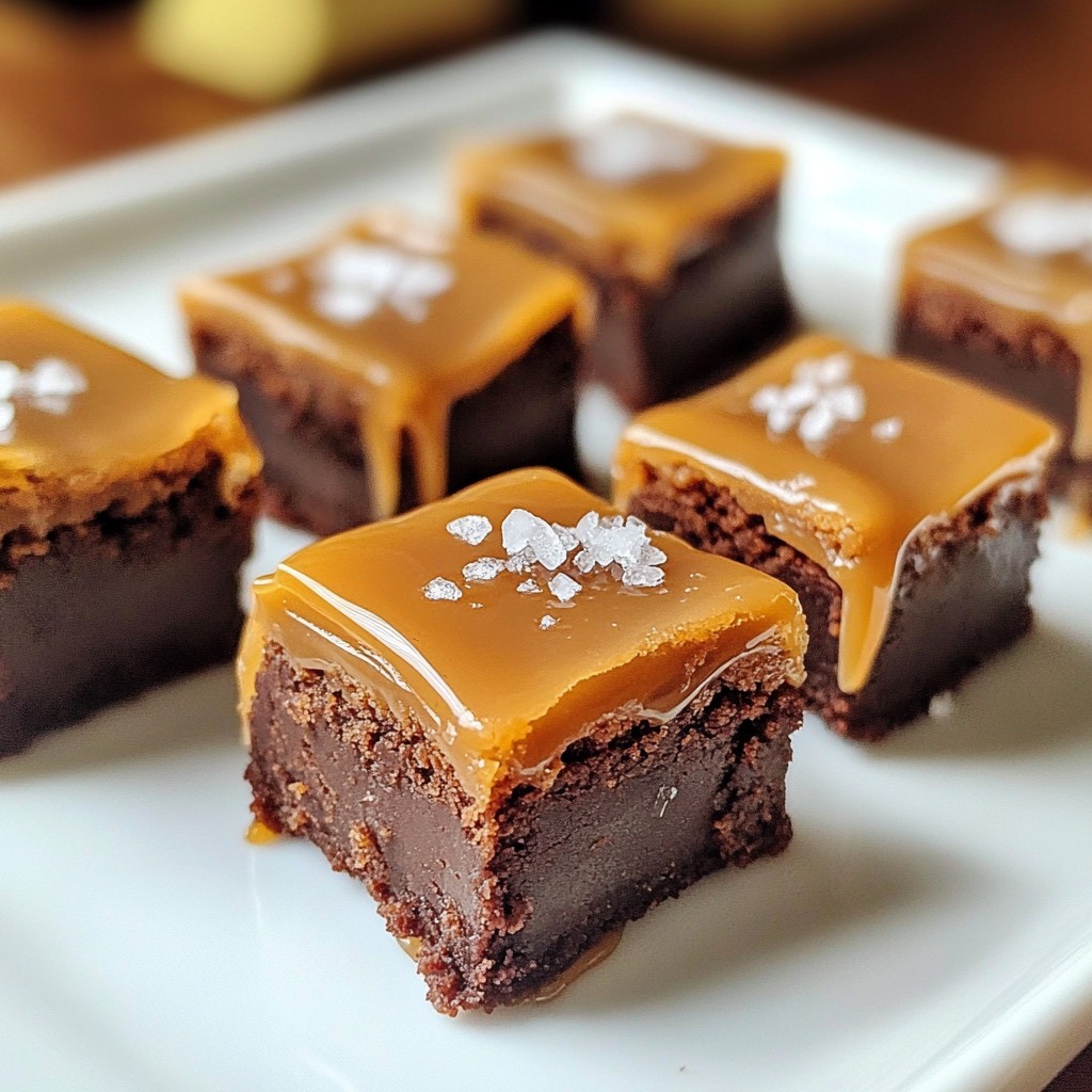 Caramel Sea Salt Brownie Bites Delightful Treat Recipe