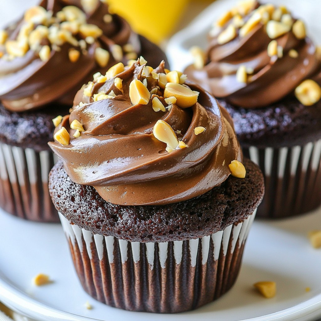 Chocolate Peanut Butter Cupcakes Rich and Decadent Treat
