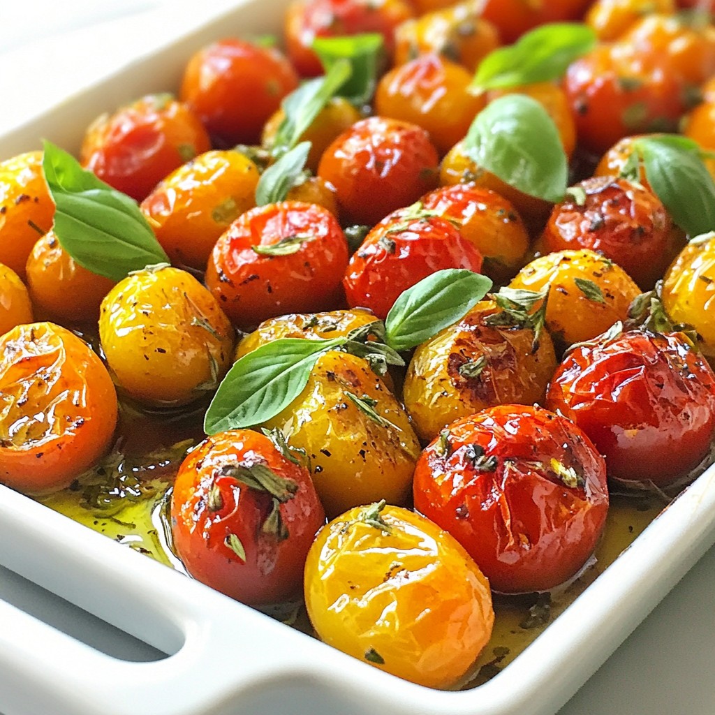 Garlic Herb Roasted Tomatoes Flavorful and Simple Dish