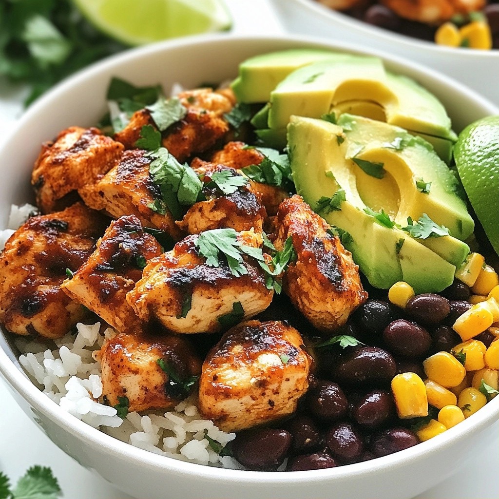 Smoky Meal Prep Chipotle Chicken and Rice Bowls Easy