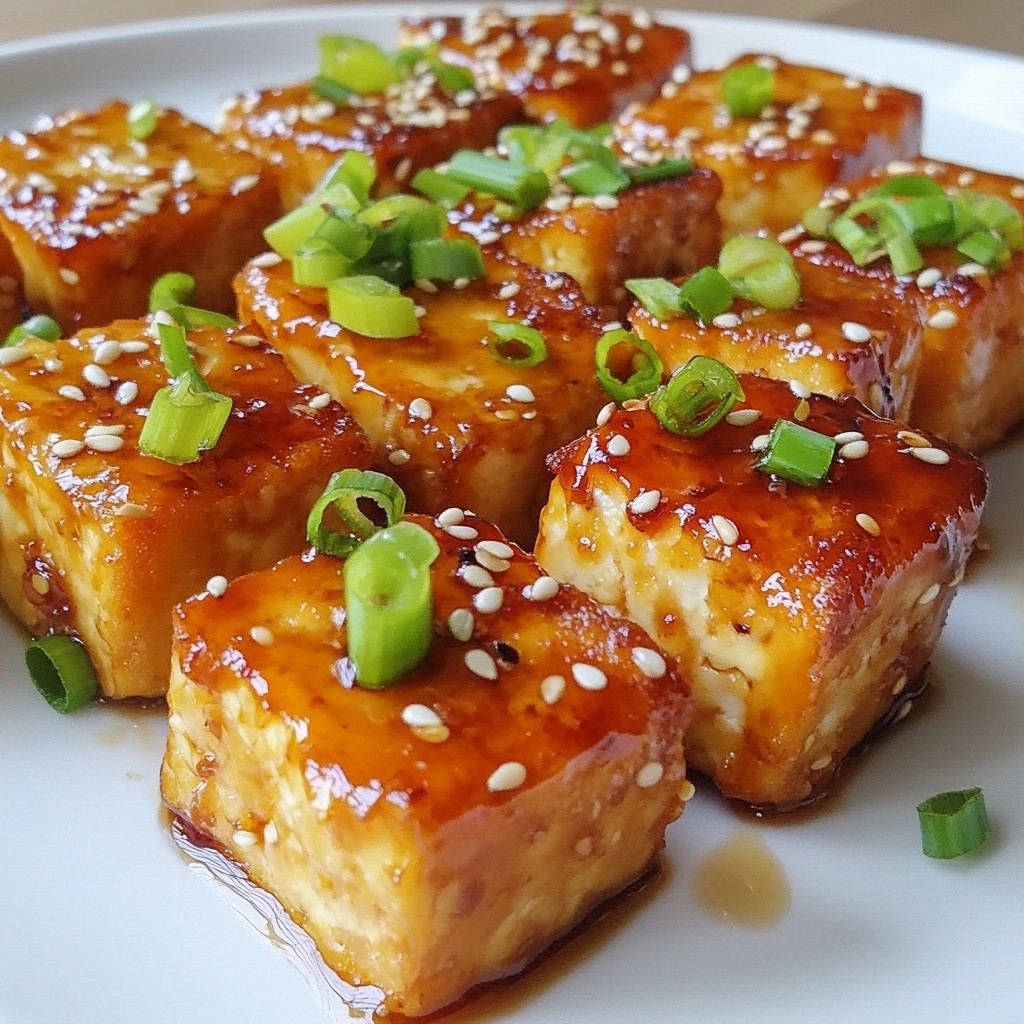 Crispy Meal Prep Honey Glazed Tofu Bites Recipe