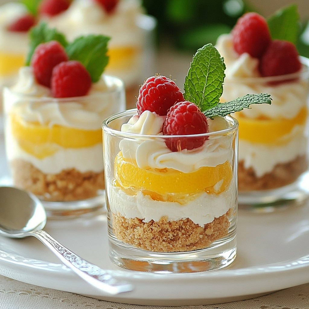 Raspberry Lemon Cheesecake Parfaits Easy Layered Dessert