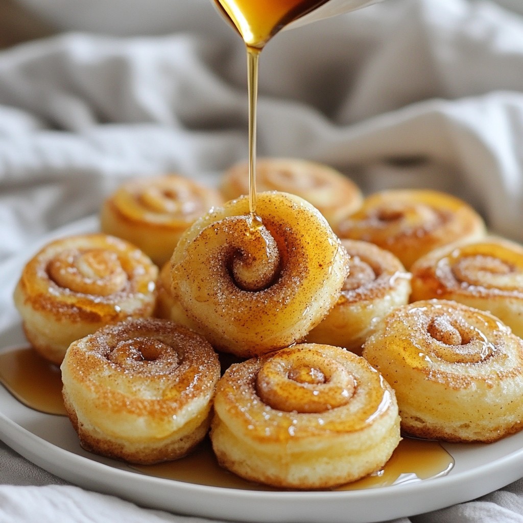 Cinnamon Roll Pancake Bites Tasty and Simple Treat