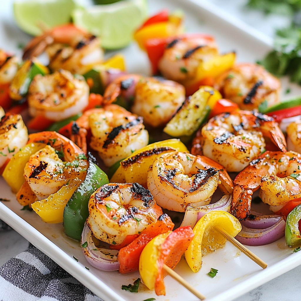 Spicy Cajun Grilled Shrimp Skewers Savory Delight