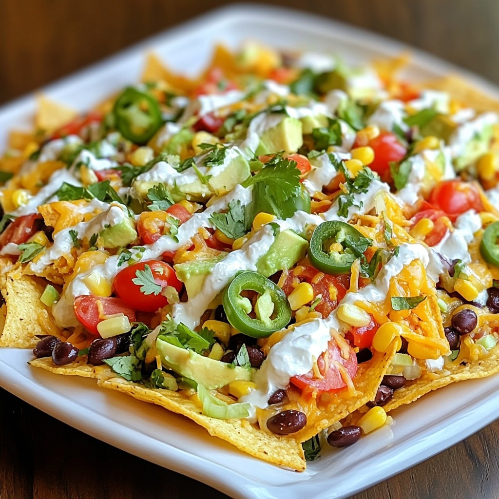 Loaded Veggie Nachos Flavorful and Easy Recipe