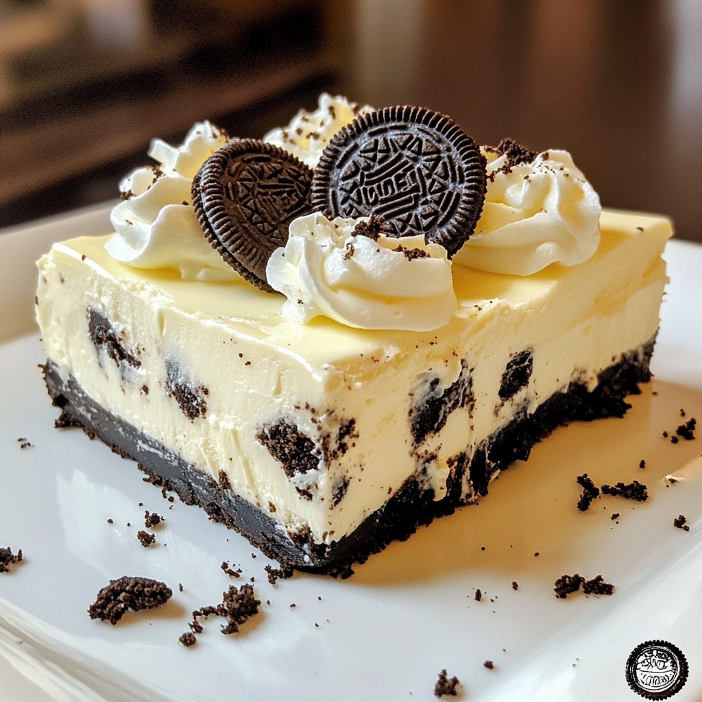 No-Bake Oreo Cheesecake Delightful Creamy Dessert