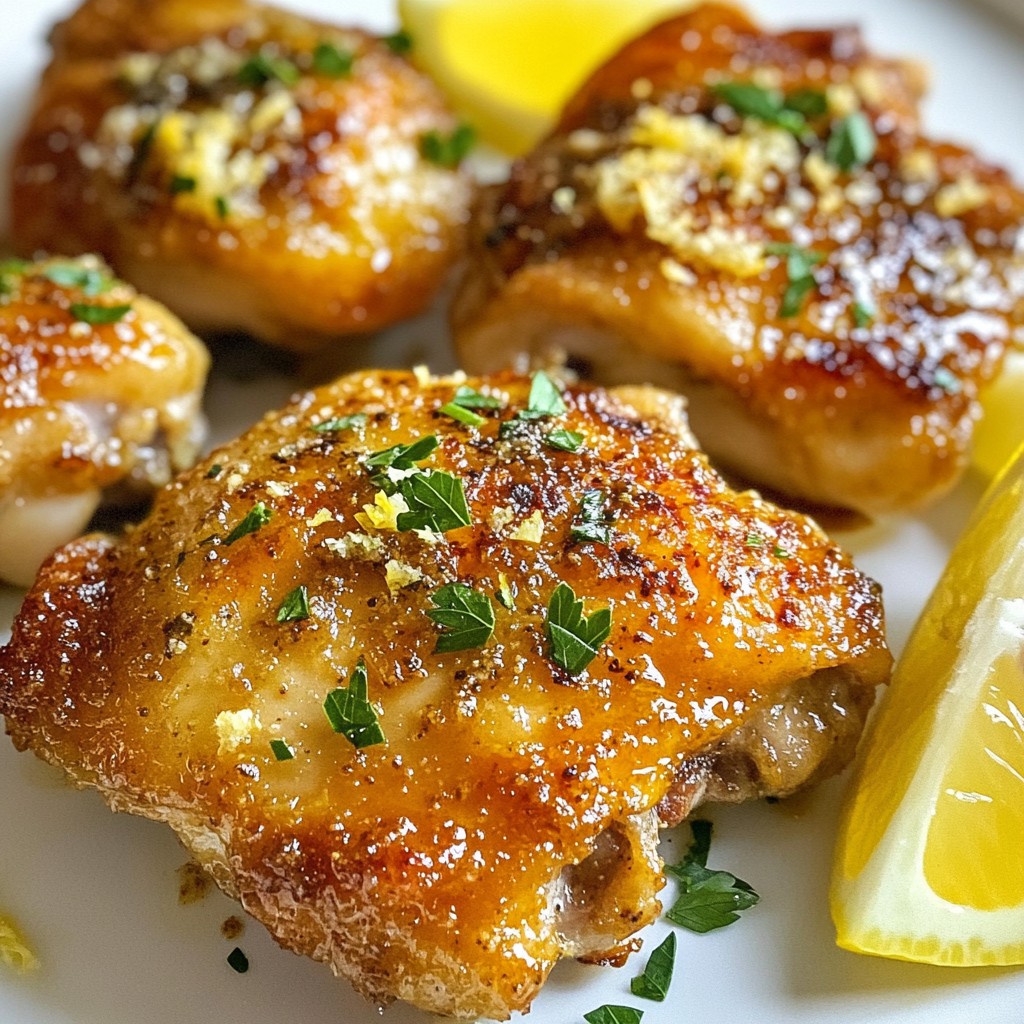 Garlic Parmesan Chicken Thighs Flavorful Dinner Delight