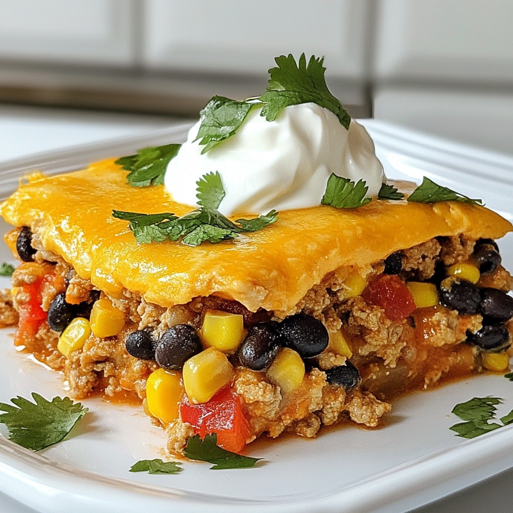 Crunchy Freezer-Friendly Turkey Taco Casserole Recipe