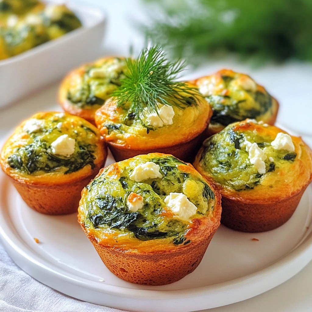Savory Spinach Feta Muffins Flavorful and Easy Recipe