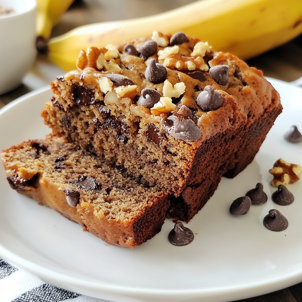 Vegan Chocolate Chip Banana Bread Delightful and Easy