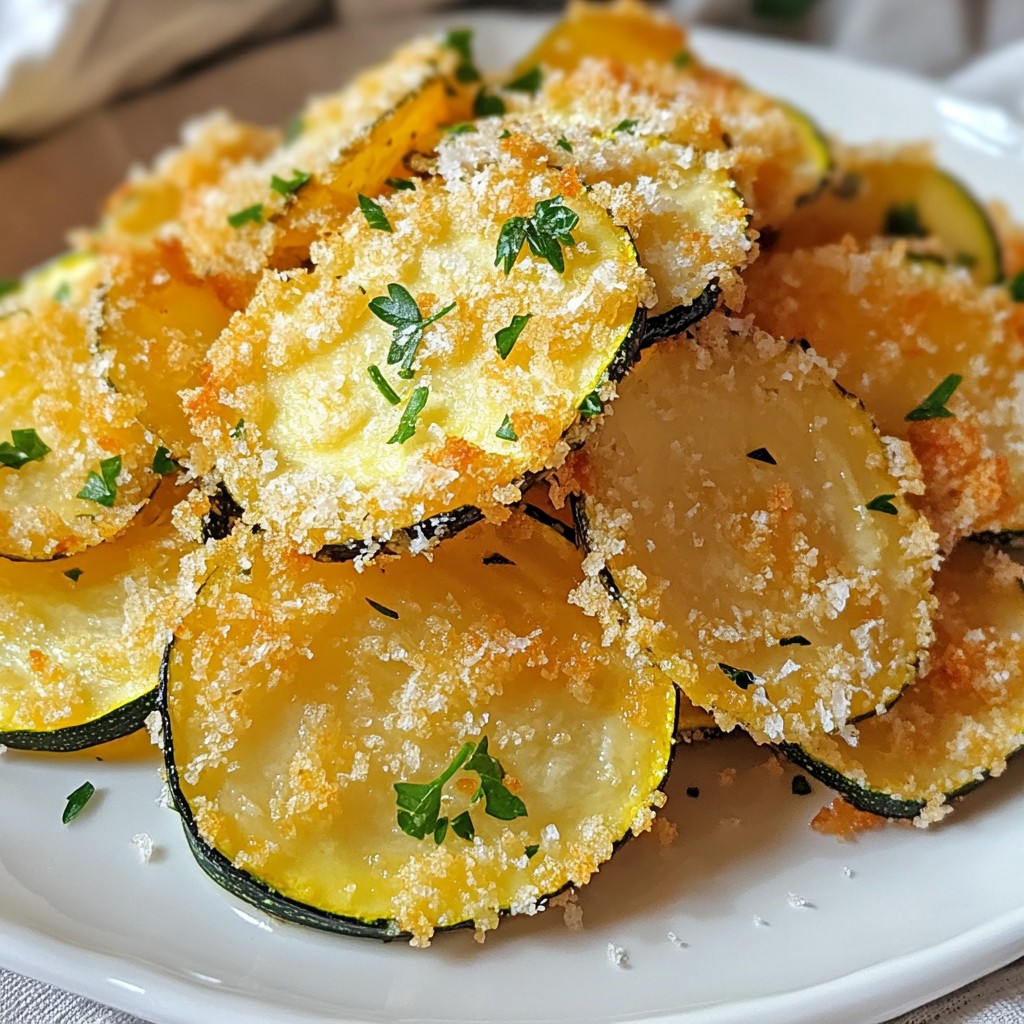 Baked Parmesan Zucchini Chips Tasty and Crunchy Snack
