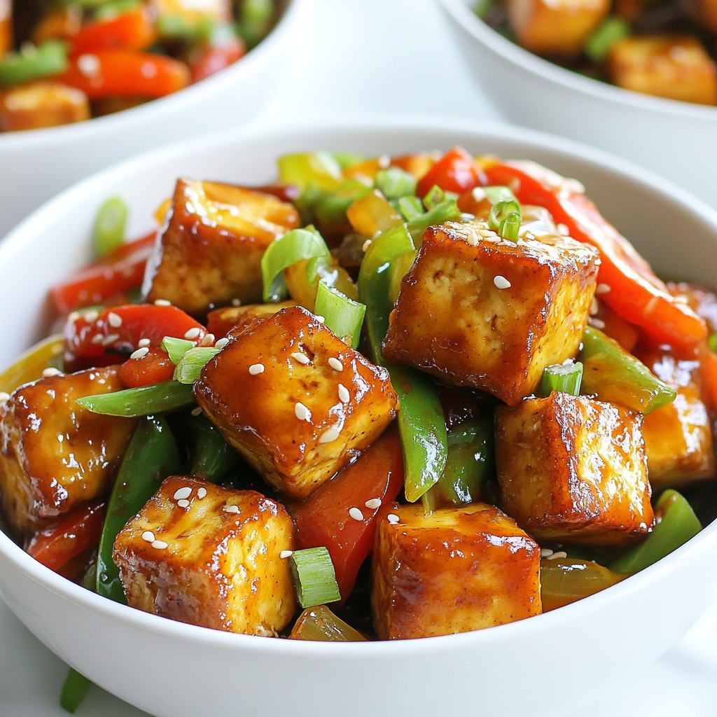 Spicy Meal Prep Szechuan Tofu Stir Fry Delight