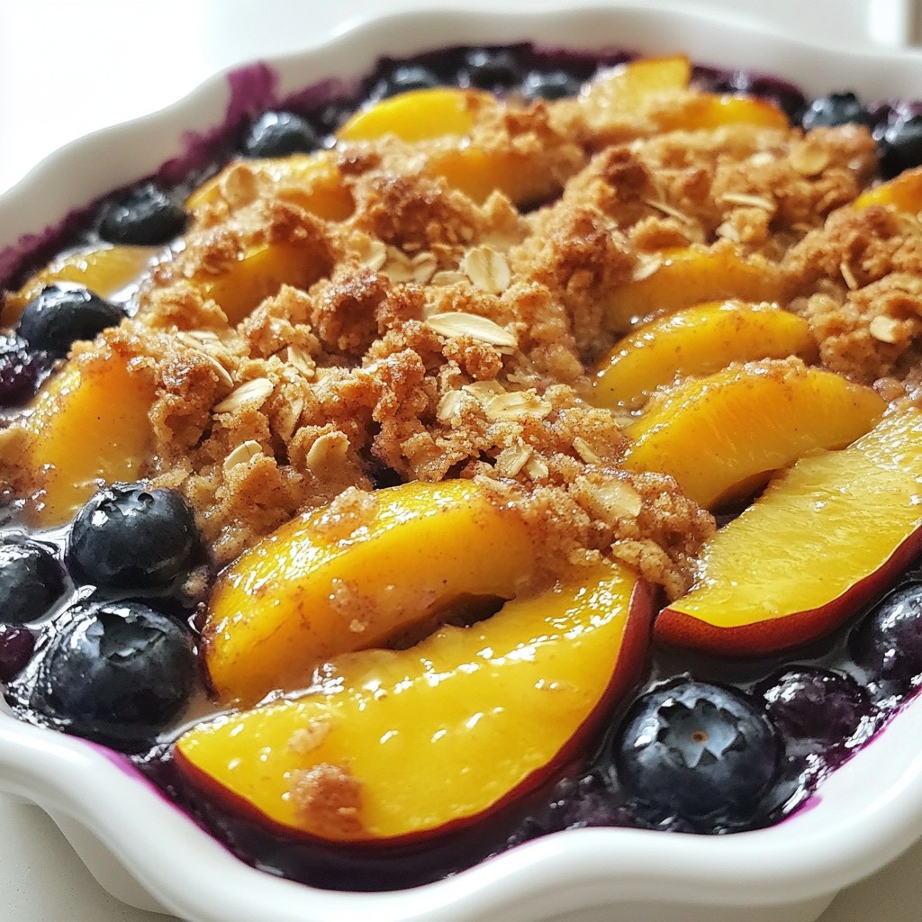 Blueberry Peach Crisp Irresistible Summer Dessert