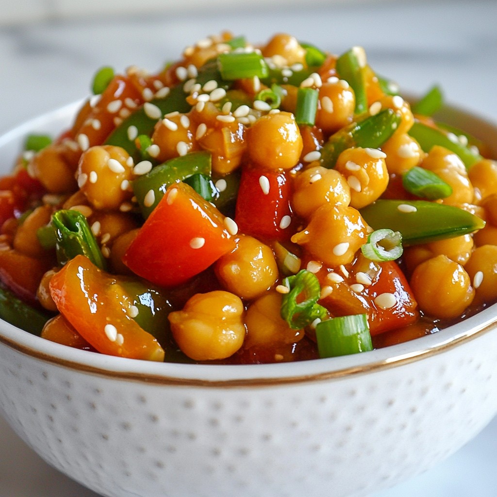 Spicy Kung Pao Chickpeas Flavorful and Easy Recipe