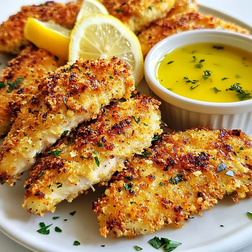 Crispy Meal Prep Lemon Herb Chicken Tenders Recipe
