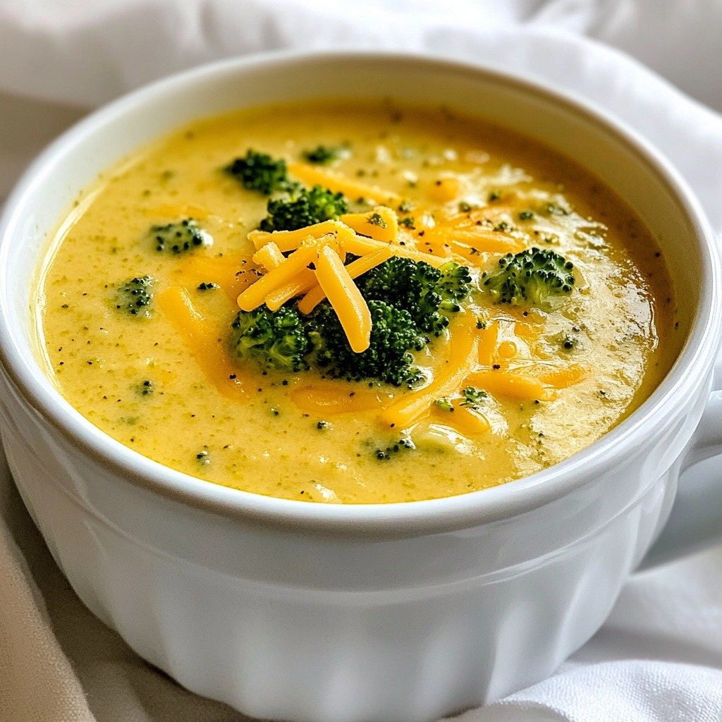 Creamy Freezer-Friendly Broccoli Cheddar Soup Delight