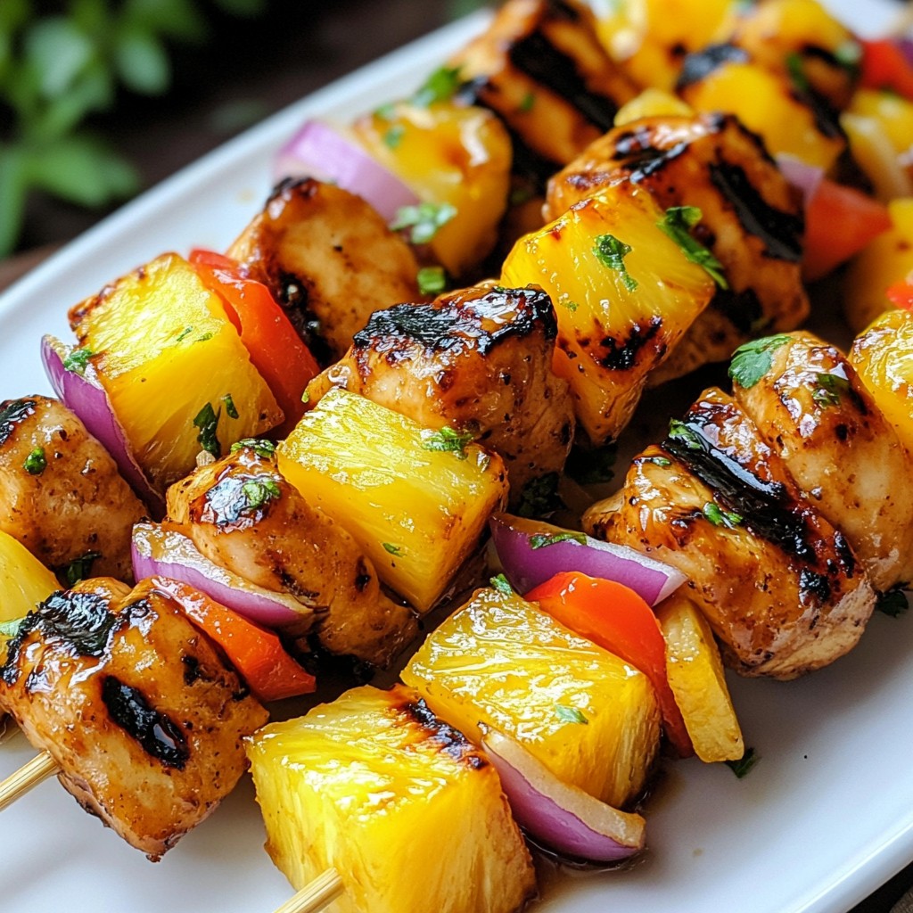 Teriyaki Pineapple Chicken Skewers Flavorful and Easy