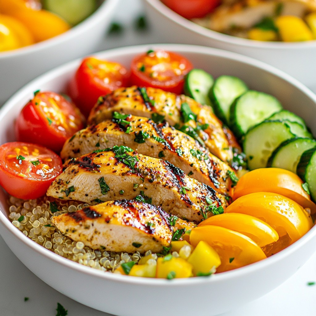 Zesty Meal Prep Lemon Herb Chicken Bowls Recipe
