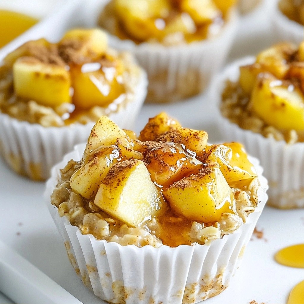 Fluffy Make-Ahead Cinnamon Apple Oatmeal Cups Recipe