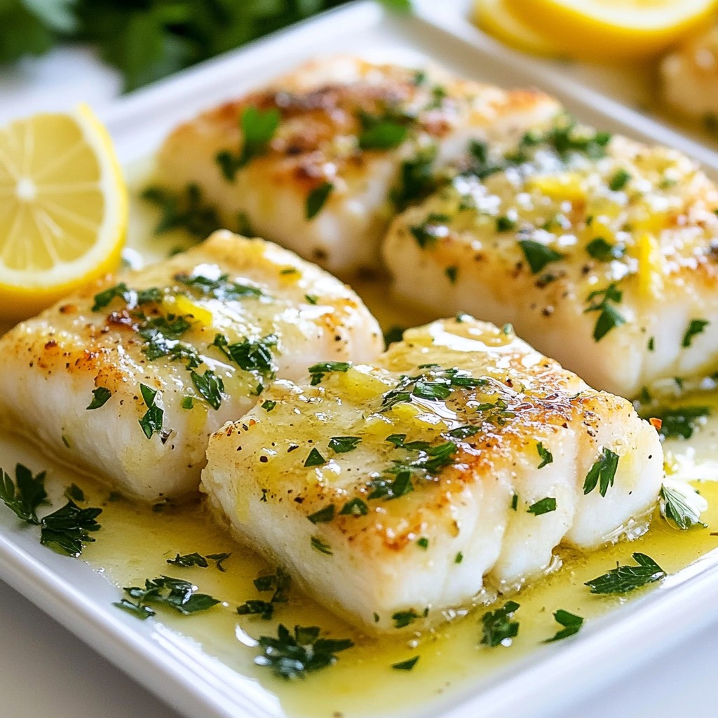 Lemon Garlic Butter Cod Quick and Flavorful Recipe