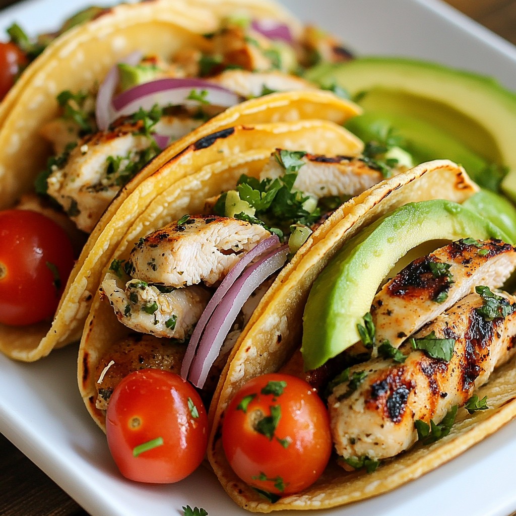 Zesty meal prep Lime Cilantro Chicken Tacos Recipe