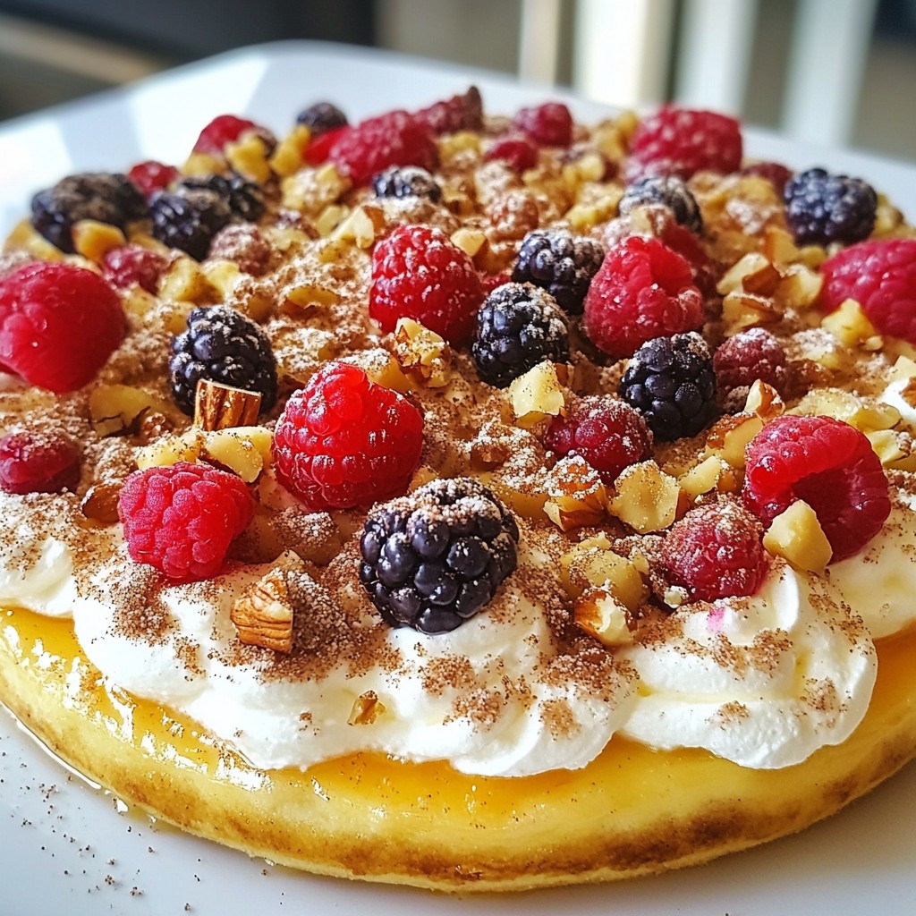 Cinnamon Sugar Breakfast Pizza Delightful Quick Treat