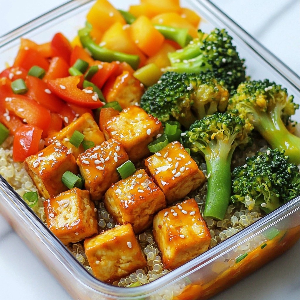 Tangy Meal Prep Orange Ginger Tofu Bowls Recipe