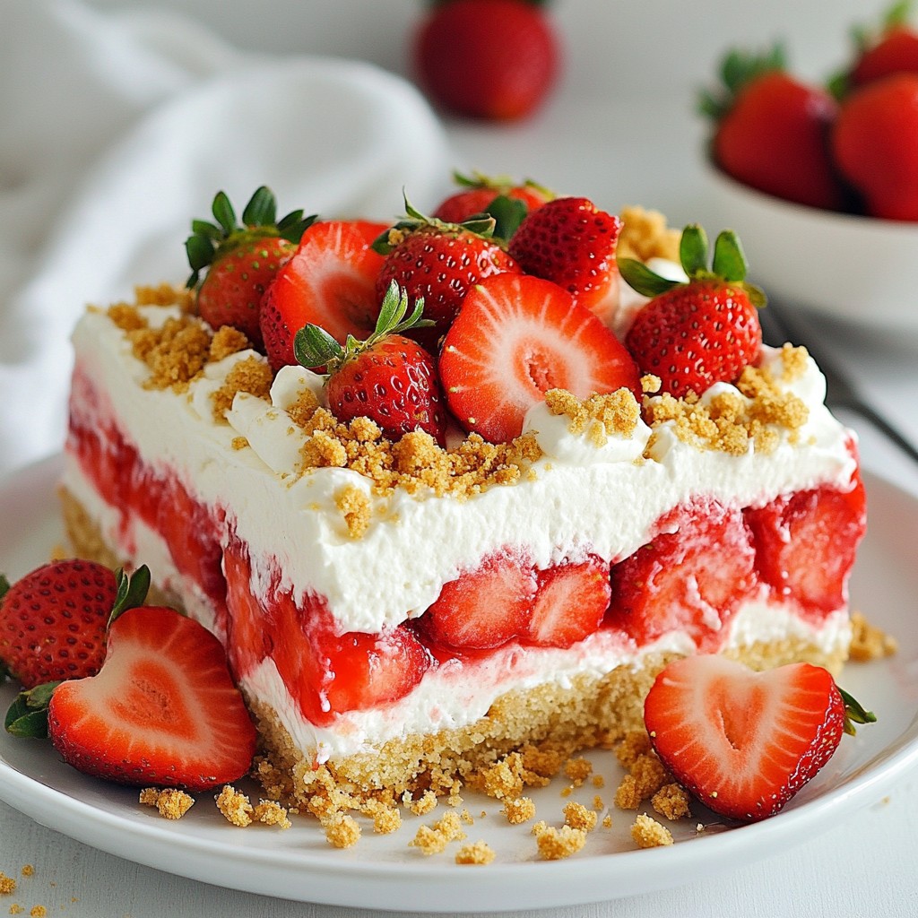 Strawberry Cheesecake Poke Cake Delightful Dessert Idea