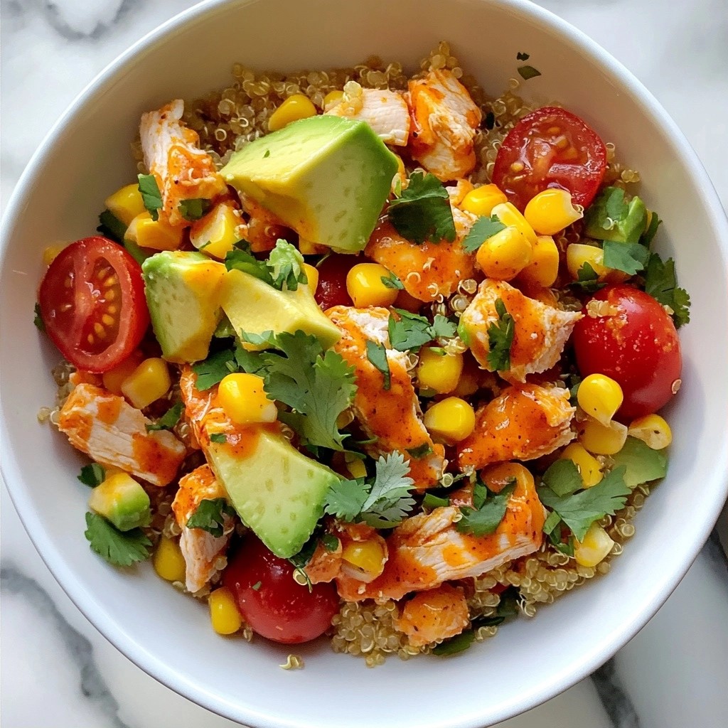 Spicy Meal Prep Buffalo Chicken Quinoa Salad Delight