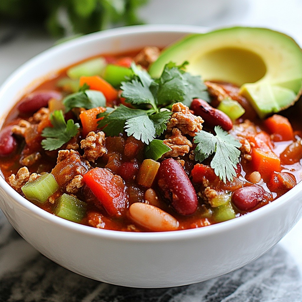 Hearty Batch Cook Turkey and Veggie Chili Recipe