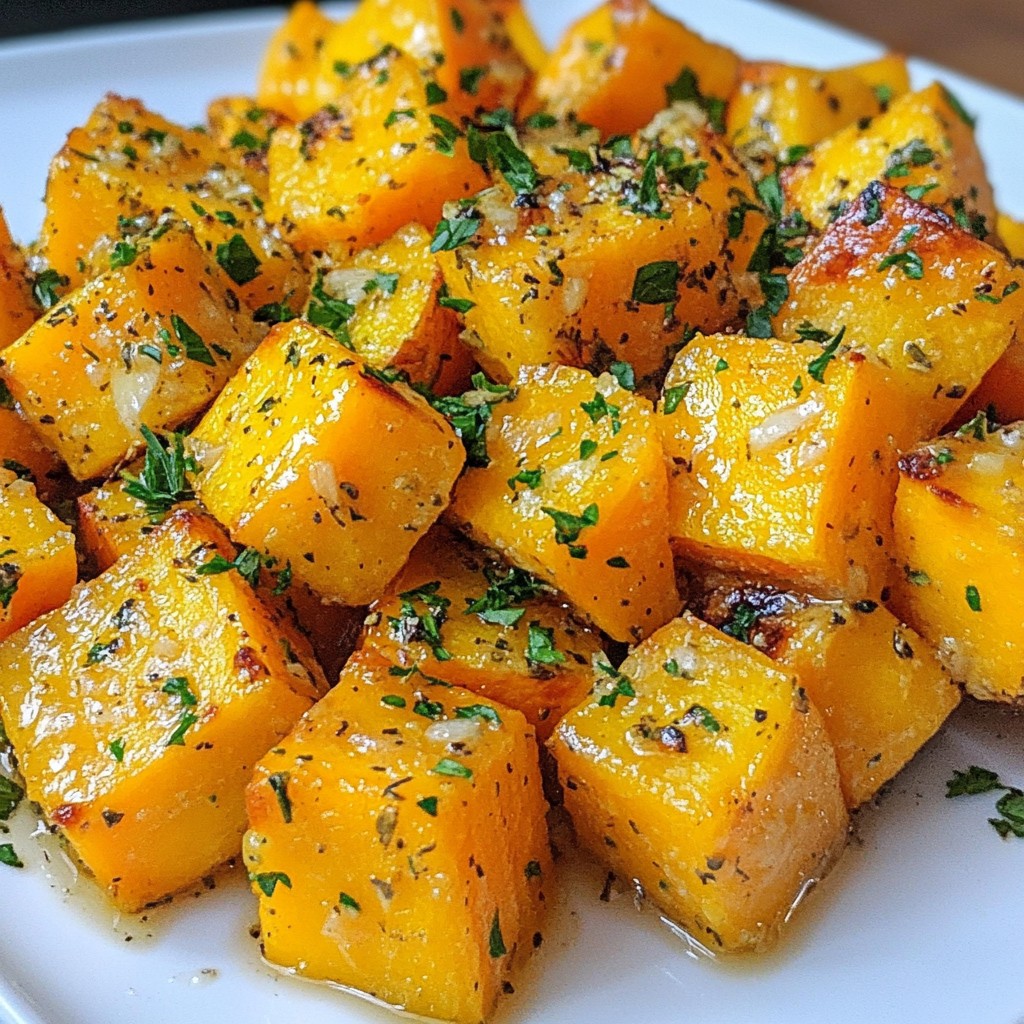 Garlic Herb Roasted Sweet Potatoes Delicious Side Dish