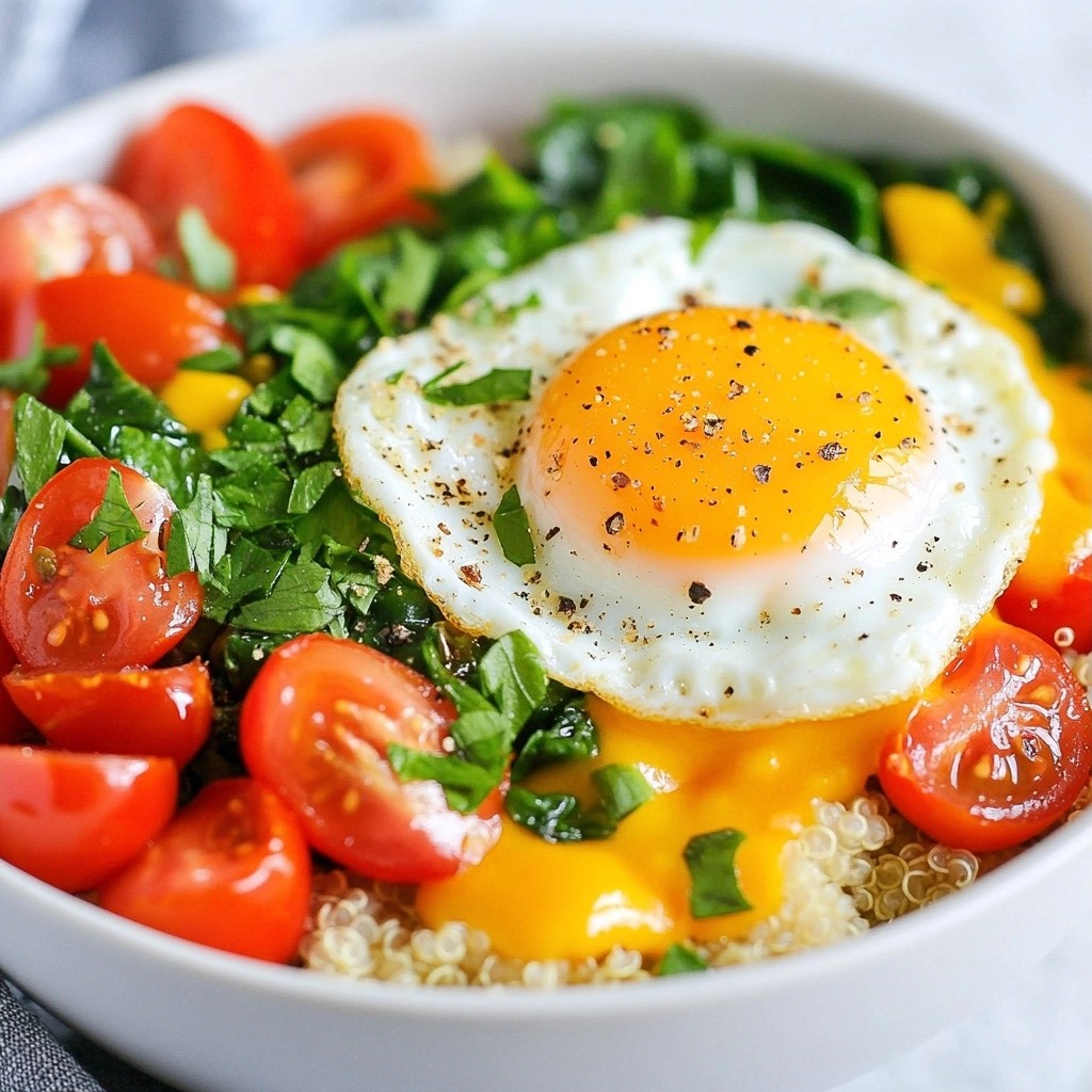 Hearty Make-Ahead Savory Breakfast Quinoa Bowls