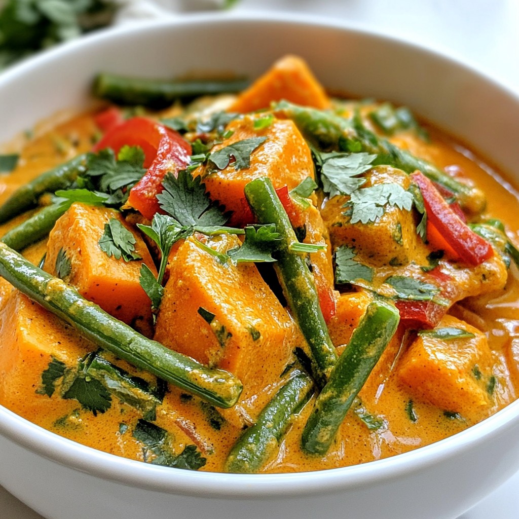 Thai Peanut Sweet Potato Curry Simple and Flavorful Dish