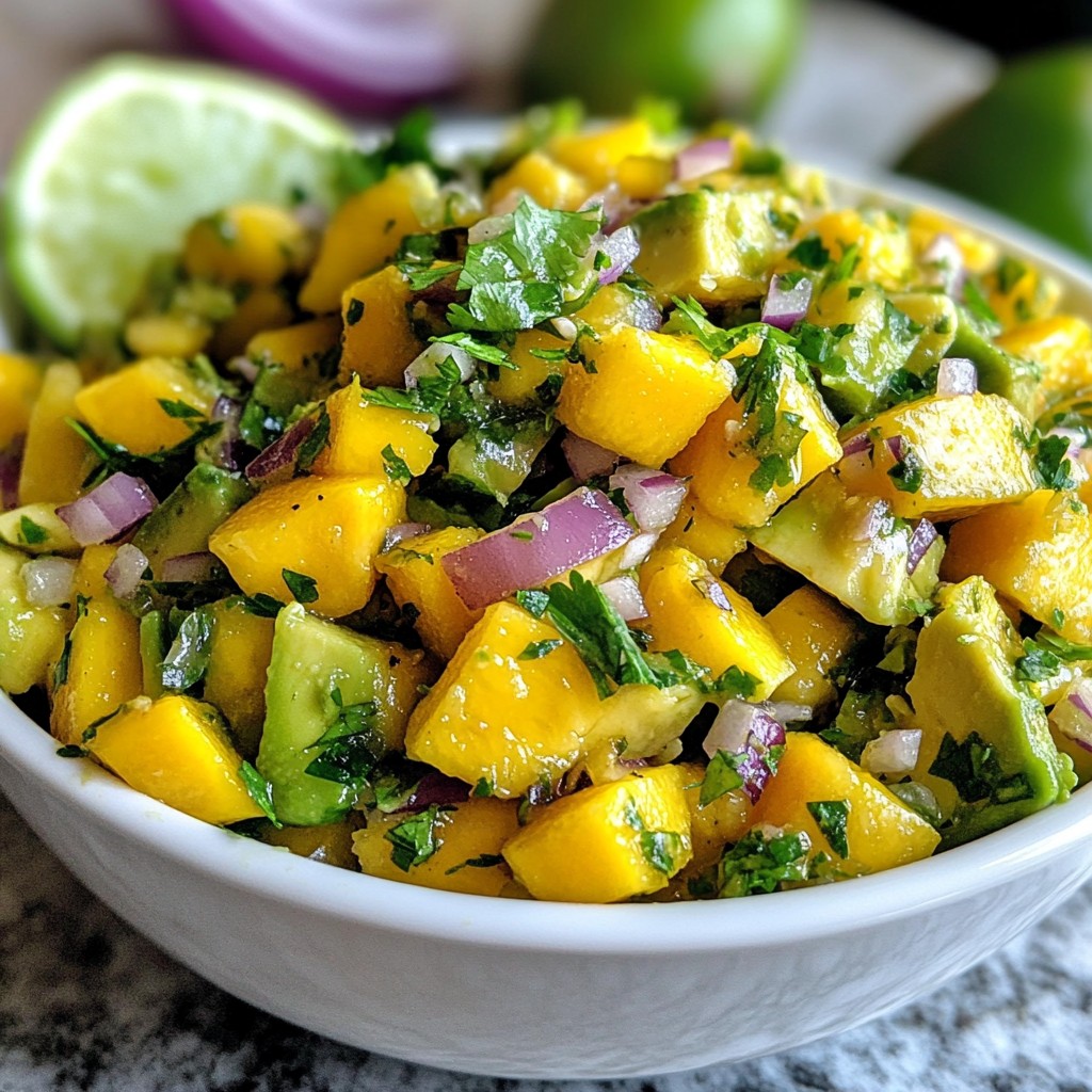 Mango Avocado Salsa Fresh and Flavorful Delight