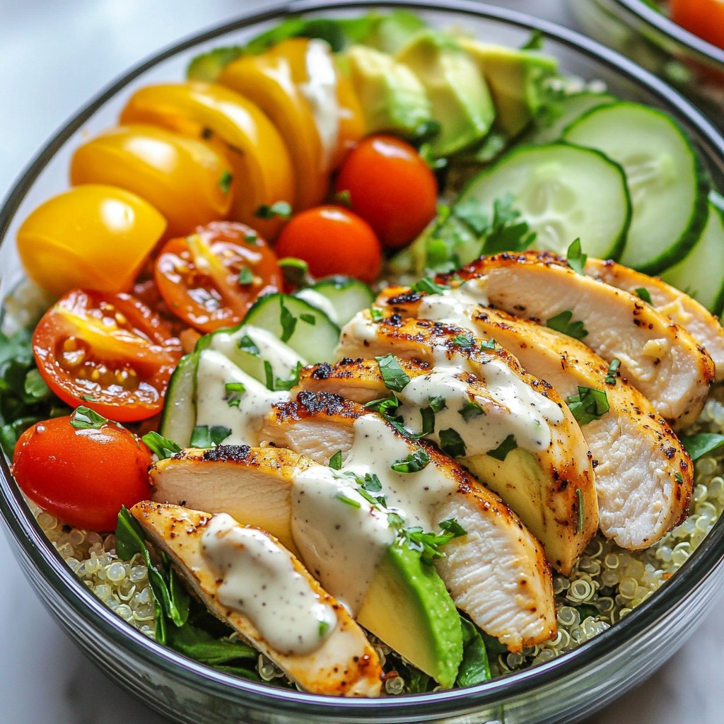 Savory Meal Prep Chicken and Quinoa Buddha Bowls