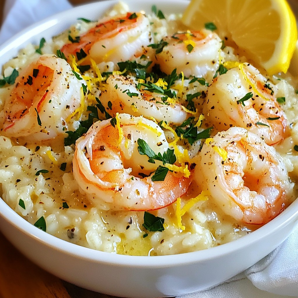 Garlic Butter Shrimp Risotto Creamy Comfort Dish