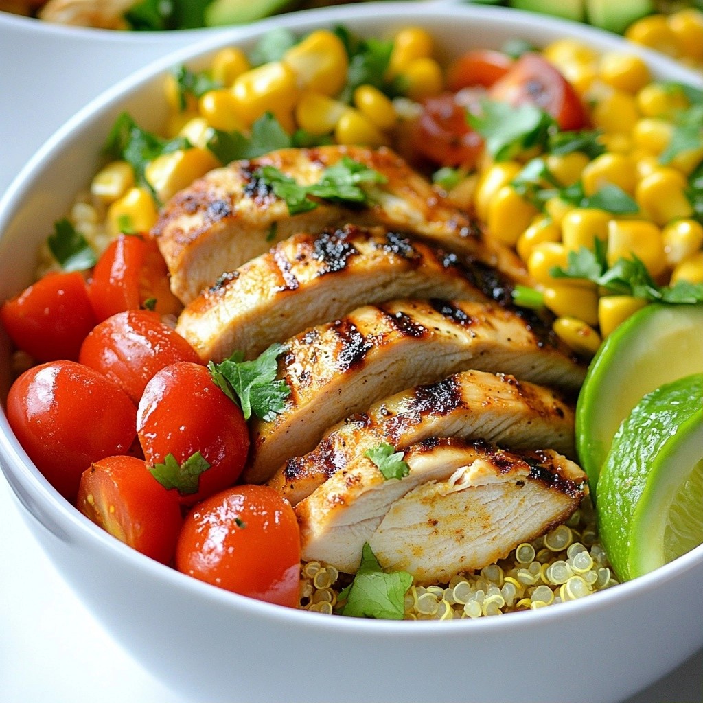 Zesty Meal Prep Avocado Lime Chicken Bowls Delight
