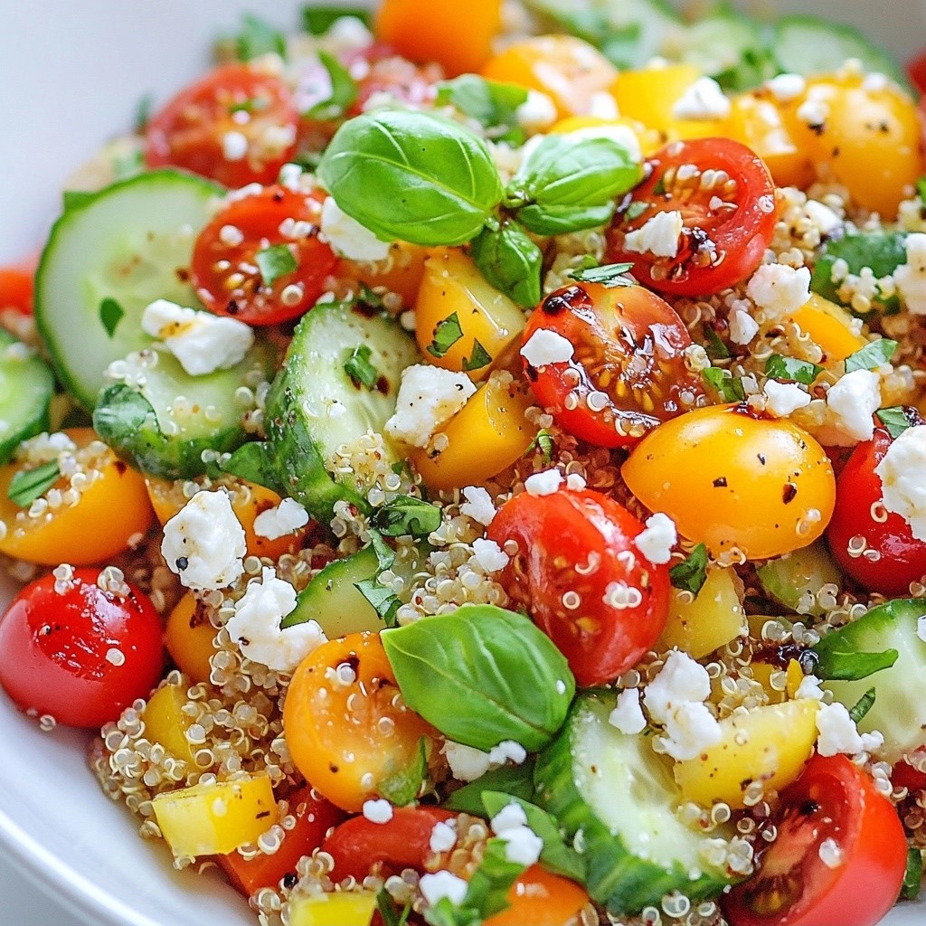 Rich Meal Prep Tomato Basil Quinoa Salad Recipe