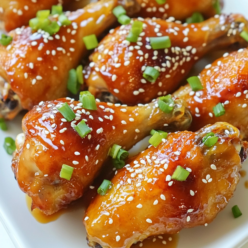 Honey Garlic Glazed Chicken Drumsticks Flavor Boost